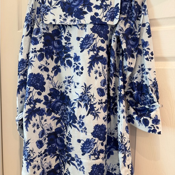 Tuckernuck Blue Floral Dress with Black Bow - Picture 3 of 4